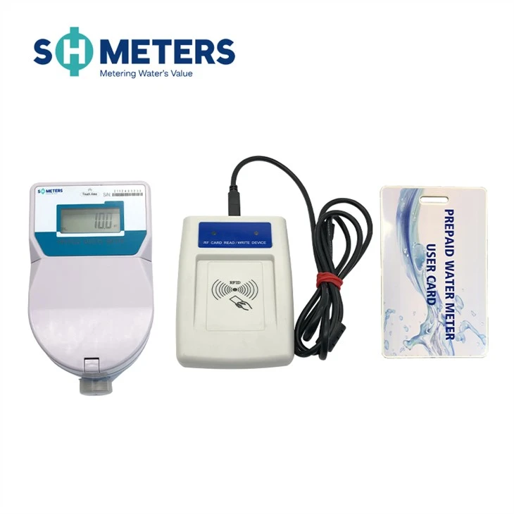 Brass Water Meter Body Prepaid Water Meter IC Card Smart Digital Prepaid Water Meter Dry Dial