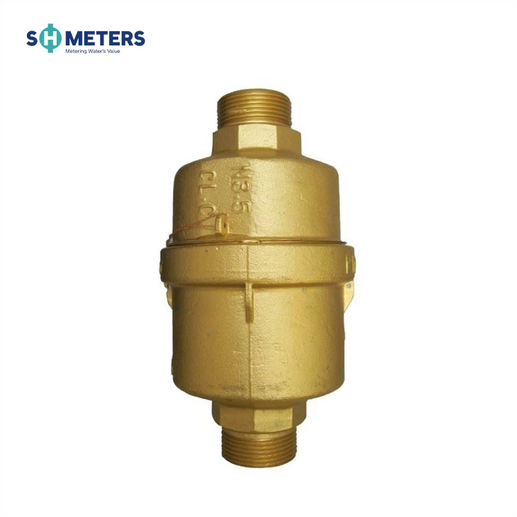 ISO Small Size Body Brass Piston Volumetric Water Meter 25mm